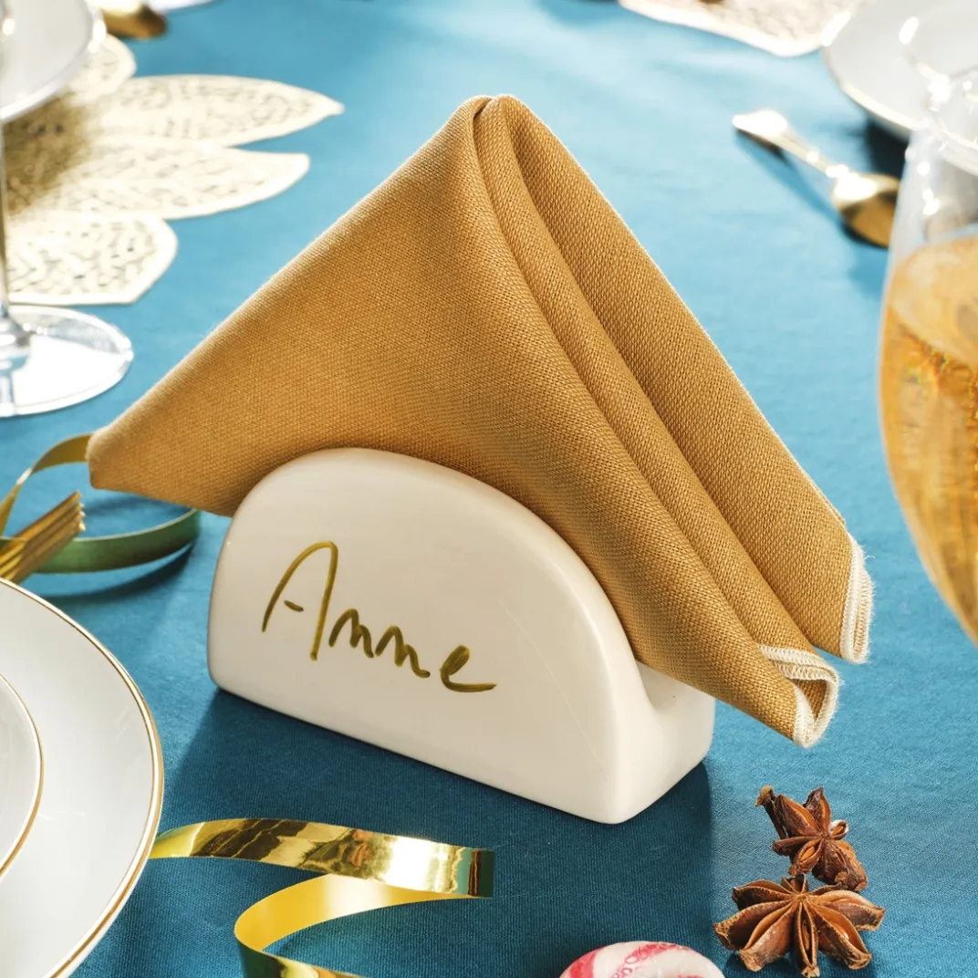 Table De Noël|Art De La Table-Tempsl Lot de 4 porte-serviettes