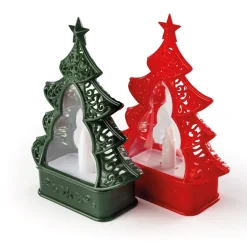 Décorations-Tempsl Lot de 2 sapins LED (rouge + vert)