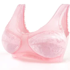 Sous-Vêtements-Tempsl Lot de 2 Satin Bra Lot n°2 : Rose + bleu - taille M