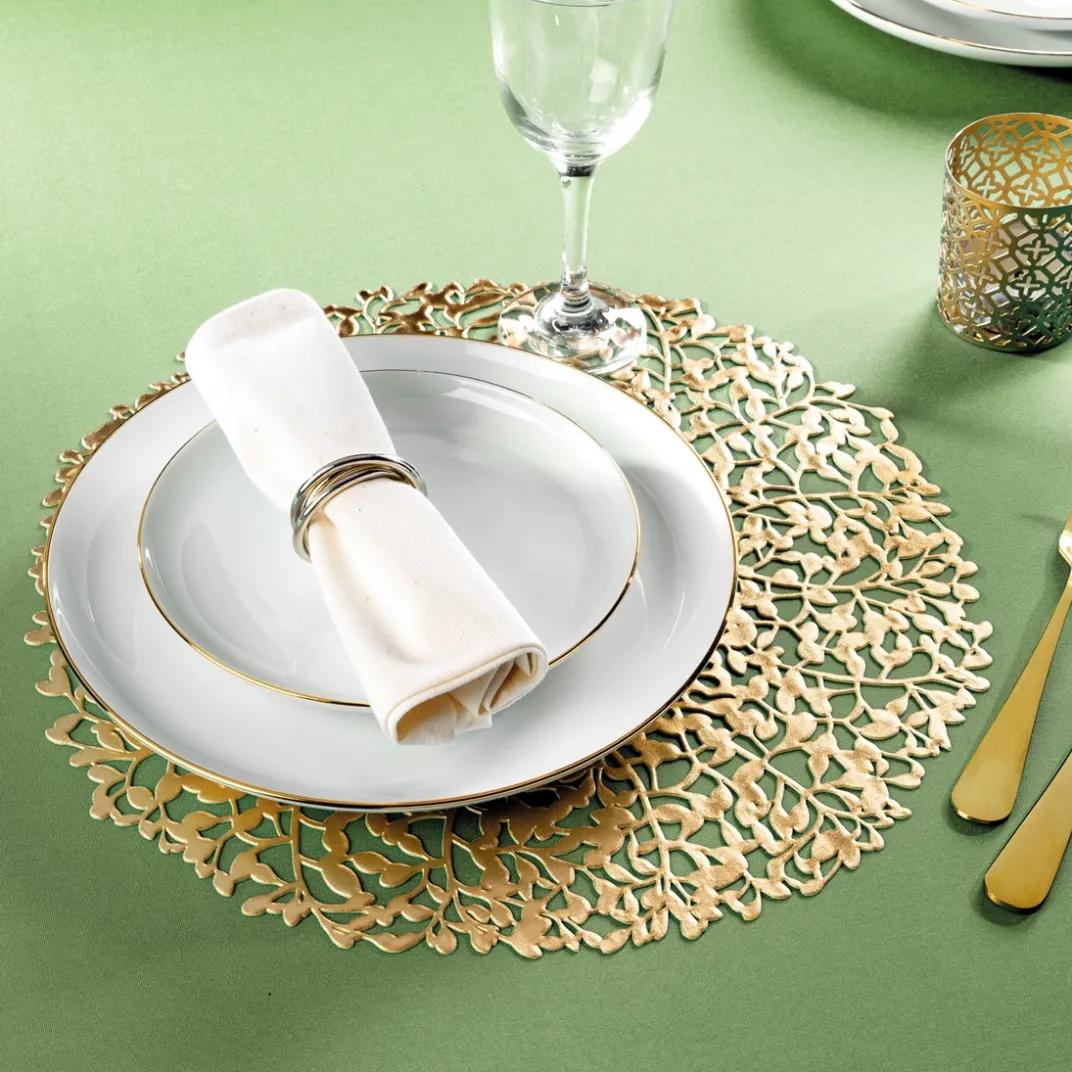 Art De La Table-Tempsl Lot de 4 sets de table Feuillage