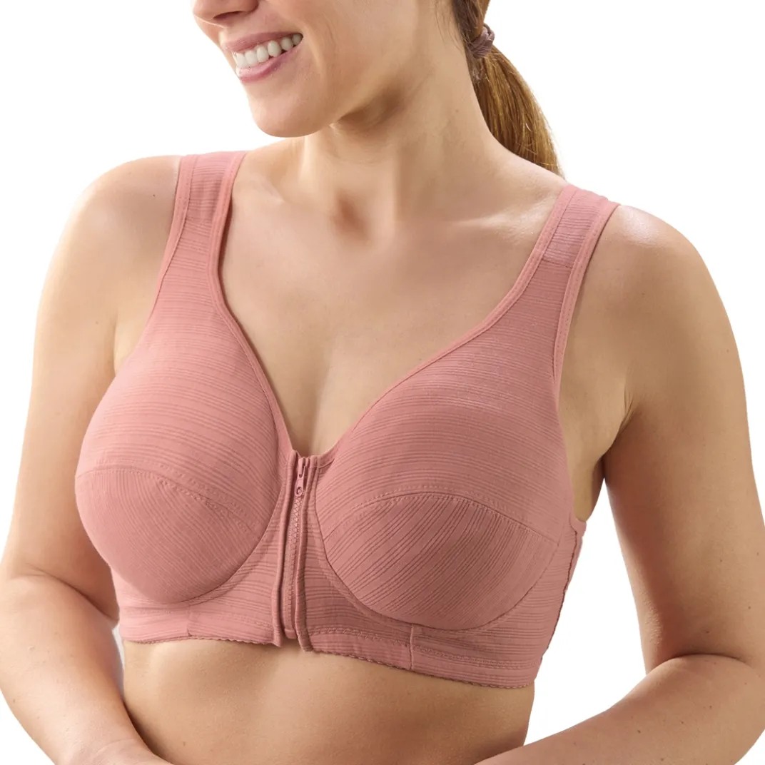 Sous-Vêtements-Tempsl Lot de 3 soutiens-gorge zippés Gris + vieux rose + chair - taille M