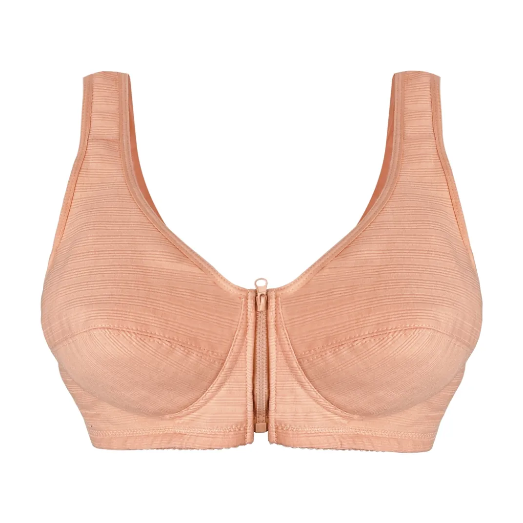 Sous-Vêtements-Tempsl Lot de 3 soutiens-gorge zippés Gris + vieux rose + chair - taille M