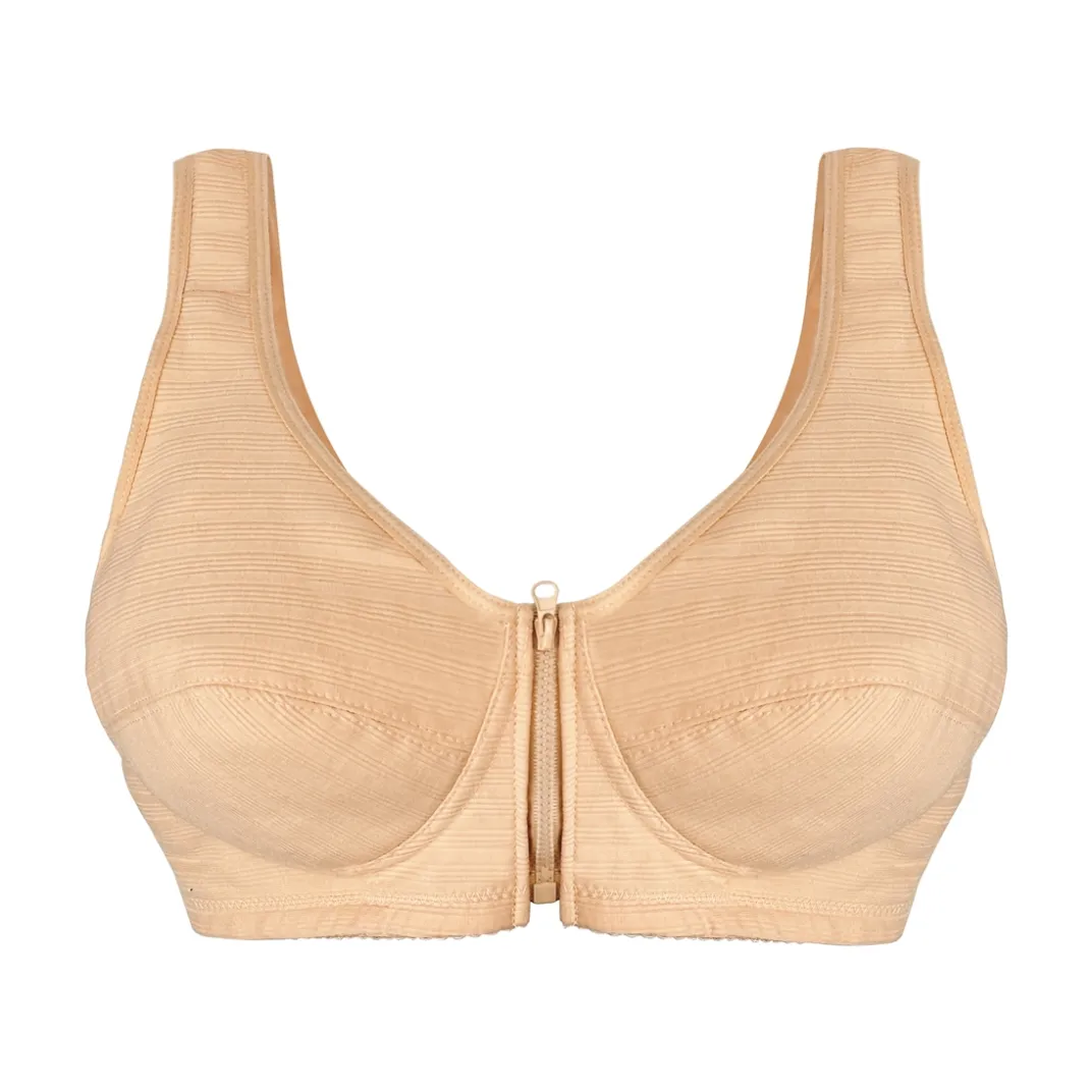 Sous-Vêtements-Tempsl Lot de 3 soutiens-gorge zippés Gris + vieux rose + chair - taille M