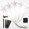 Décorations Extérieures Noël|Décorations Lumineuses-Tempsl Lot de 5 étoiles solaires