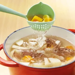 Cuisson Et Accessoires|Ustensiles De Cuisine Malins-Tempsl Louche passoire verte