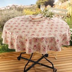 Art De La Table-Tempsl Nappe cirée fleurie Ronde diamètre 140 cm