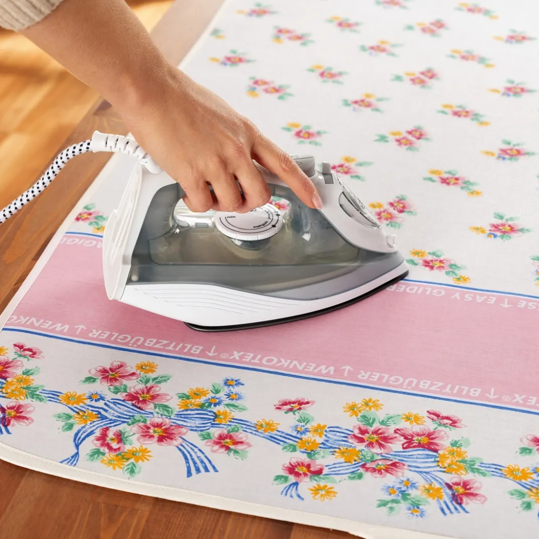Lavage, Séchage Et Repassage-Tempsl Nappe de repassage Magiglisse fleuri