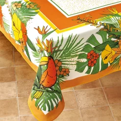 Art De La Table-Tempsl Nappe tropicale ronde ou rectangulaire