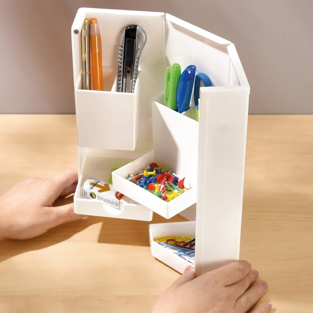 Accessoires Bureau-Tempsl Organiseur de bureau repliable