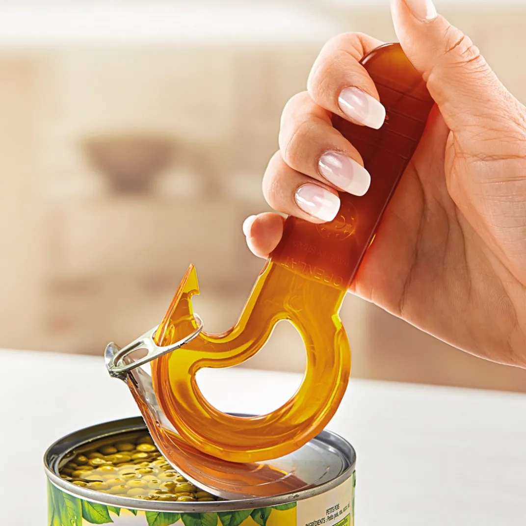 Ustensiles De Cuisine Malins-Tempsl Ouvre-boîte à anneau orange