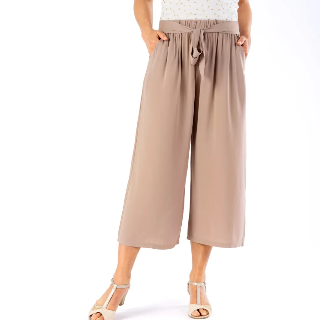 Vêtements-Tempsl Pantacourt bleu ou beige