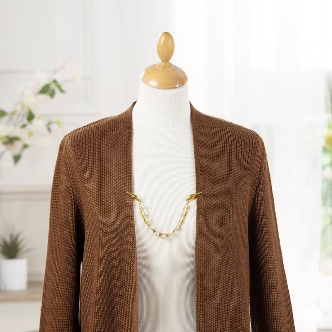 Sacs, Bijoux Et Accessoires-Tempsl Pince à gilet perles