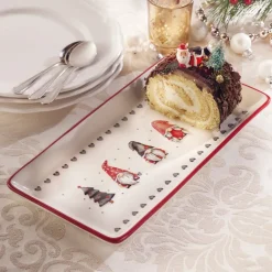 Table De Noël|Accessoires Pâtisserie Et Confiture-Tempsl Plat à bûche lutin