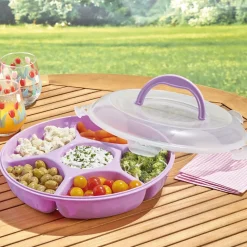 Fraîcheur / Conservation|Art De La Table-Tempsl Plat apéritif avec couvercle