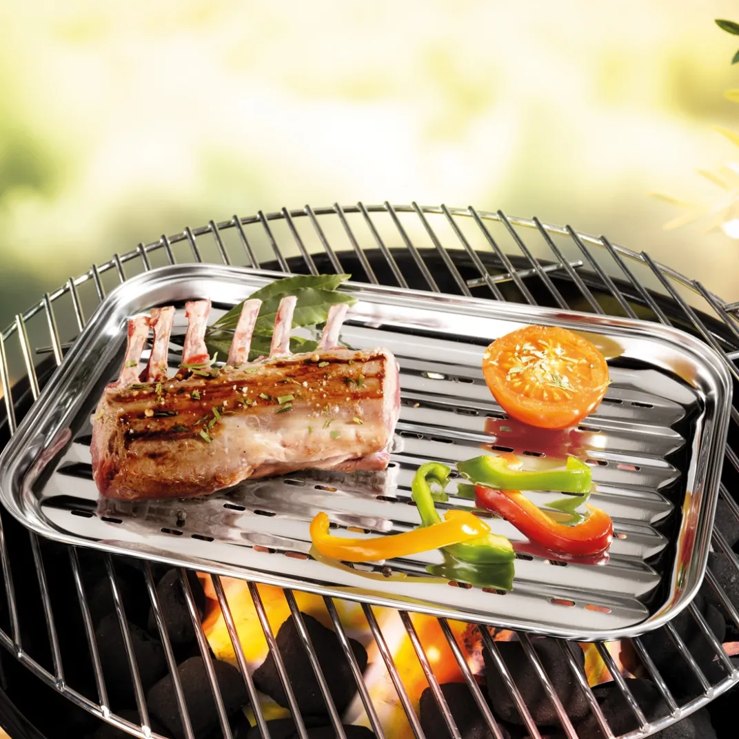 Cuisson Et Accessoires-Tempsl Plat barbecue inox