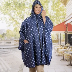 Vêtements-Tempsl Poncho de pluie zippé Rose