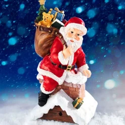 Décorations Intérieures Noël|Décorations-Tempsl Père Noël sensor cheminée
