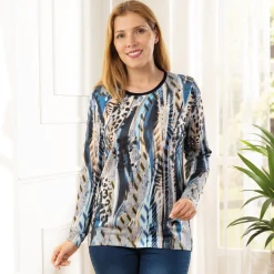 Vêtements-Tempsl Pull léger imprimé