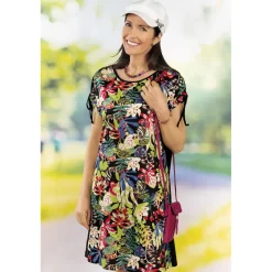 Vêtements-Tempsl Robe imprimée, dos uni