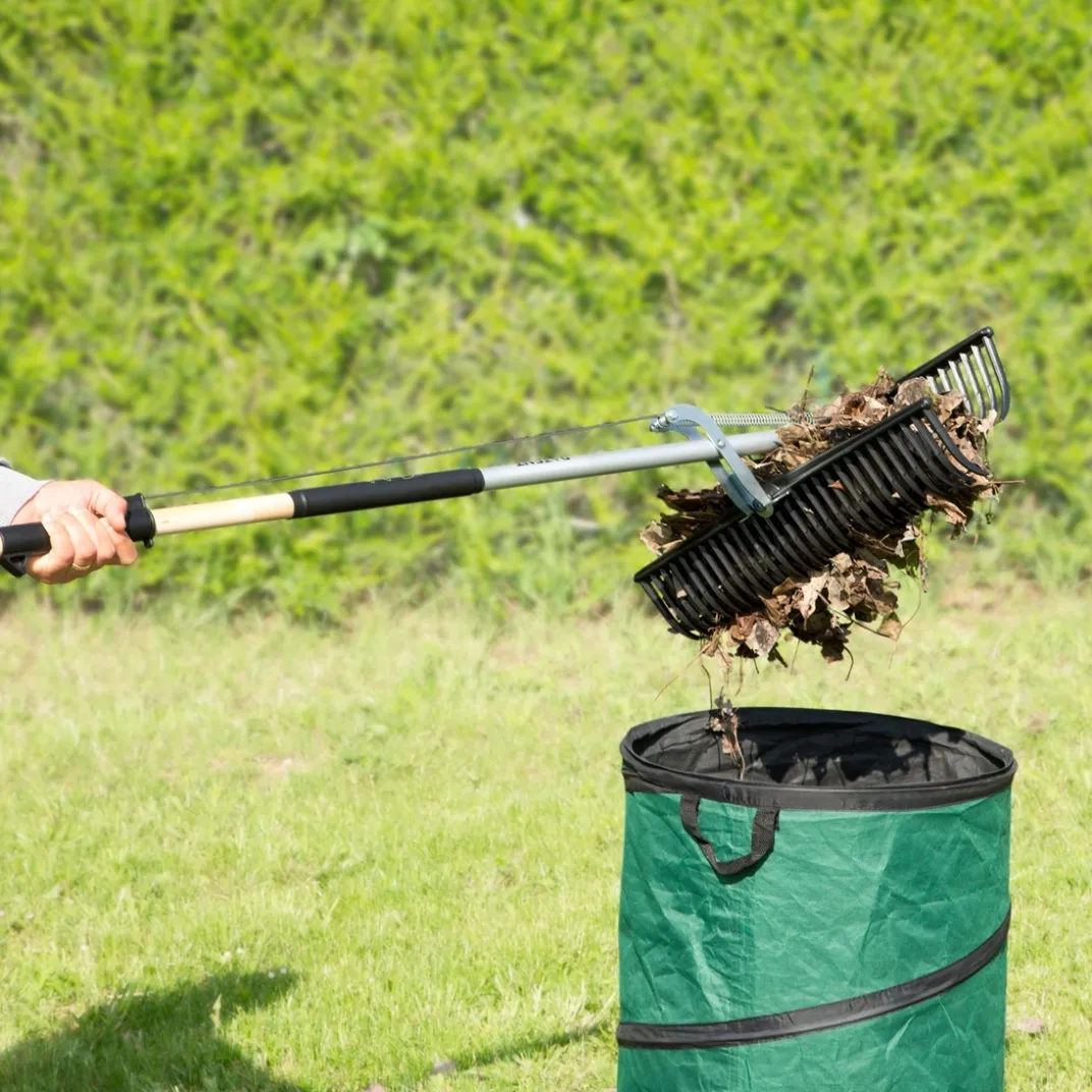 Accessoires Et Outils Jardin-Tempsl Râteau ramasse herbe