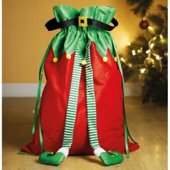Décorations Intérieures Noël|Emballages Cadeaux-Tempsl Sac à cadeaux lutin