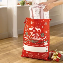Emballages Cadeaux-Tempsl Sac à cadeaux rouge