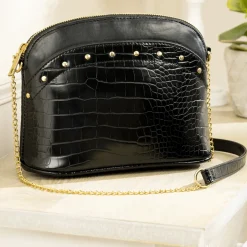 Idées Cadeaux Noël-Tempsl Sac vernis noir