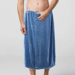 Salle De Bain Et Hygiène-Tempsl Serviette de toilette mixte Bleu