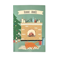 Loisirs Créatifs-Tempsl Set de 4 cartes postales à diamanter Nouvel an