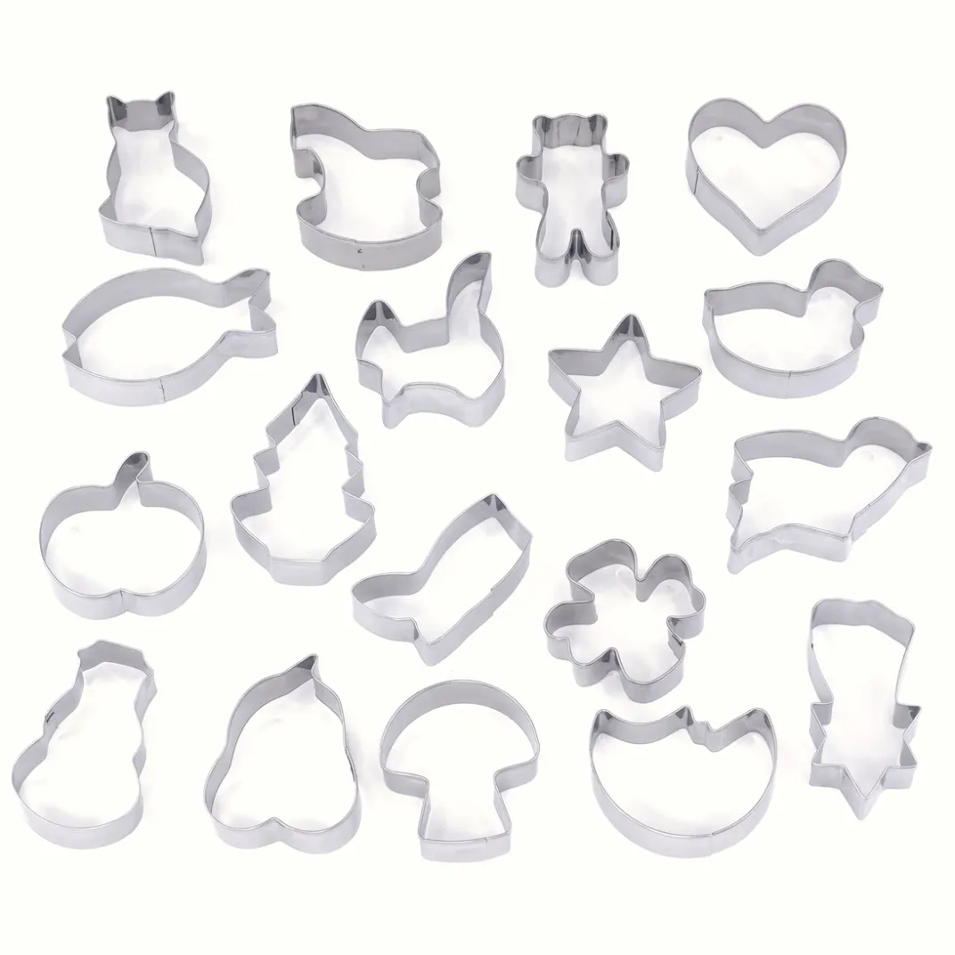 Repas De Noël|Accessoires Pâtisserie Et Confiture-Tempsl Set de 18 emporte-pièces Noël