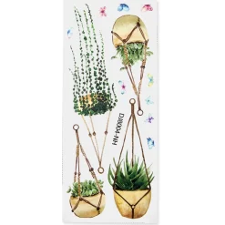 Décorations-Tempsl Stickers plantes pour fenêtres