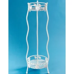 Décorations|Petits Meubles-Tempsl Support piédestal blanc pour plante