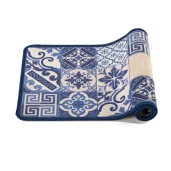 Décorations Cuisine-Tempsl Tapis carreaux de ciment gris 40 x 60 cm