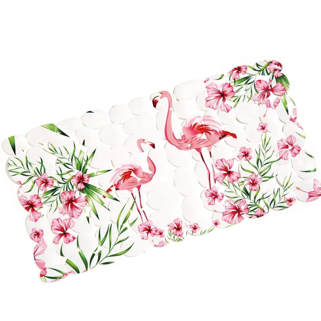 Décorations-Tempsl Tapis de bagnoire flamants roses