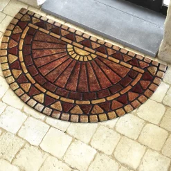 Décorations Jardin Et Extérieur-Tempsl Tapis demi-lune mosaïque