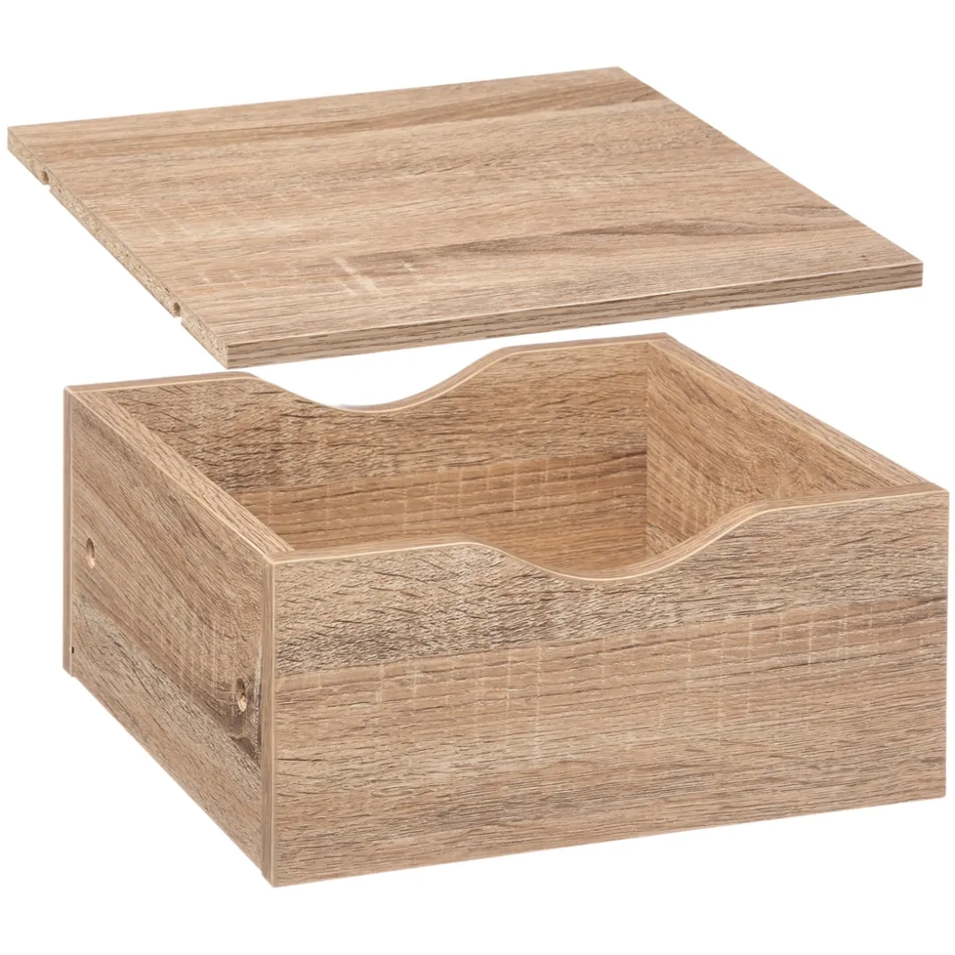 Décorations|Petits Meubles-Tempsl Tiroir et étagère pour caisson aspect bois ou blanc