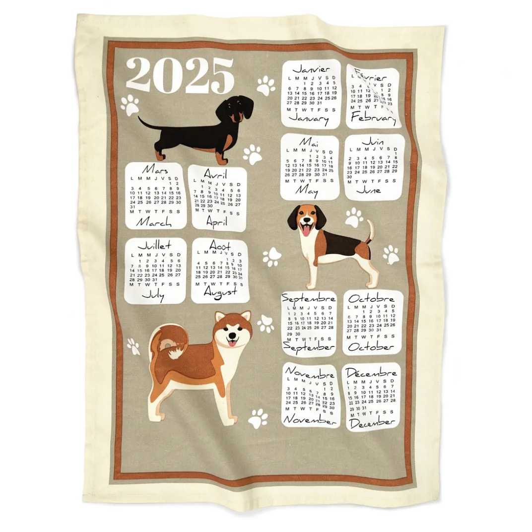 Art De La Table-Tempsl Torchons calendrier 2025 - plusieurs modèles